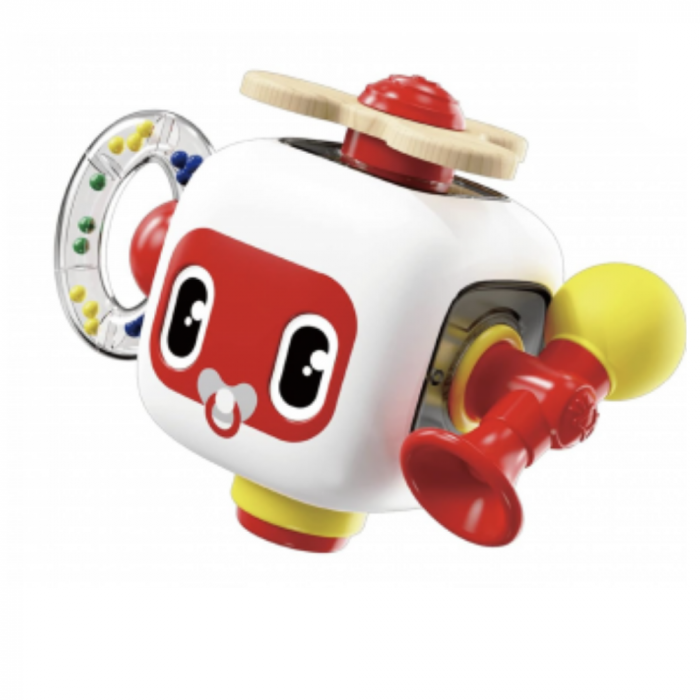 Joc Cub Busy Board cu claxon, multifunctional, 6 in 1 tine-l ocupat [8]