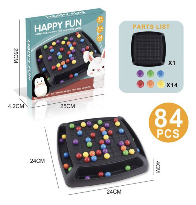 Joc de asociere culori si scor, Rainbow Ball Chess,  2-4 jucatori, 3 ani+ [3]