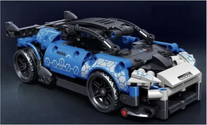 Joc de constructie Masina de curse albastra 3819, 248 piese [3]