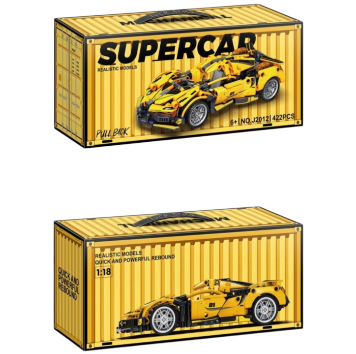 Joc de constructie Masina Galbena, scara 1:18, 422 piese [9]