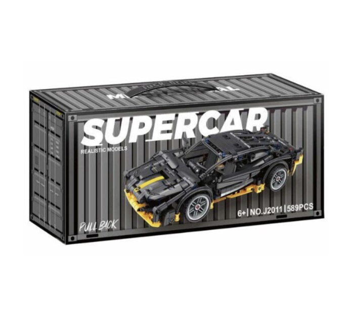 Joc de constructie Masina Neagra, scara 1:18, 589 piese [2]