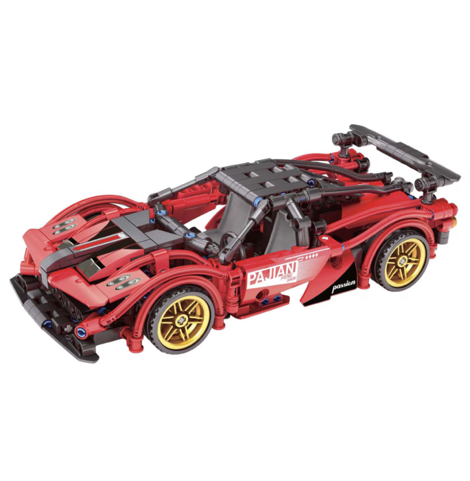 Joc de constructie Masina Rosie, scara 1:18, 482 piese [2]