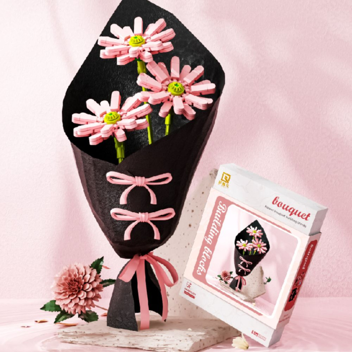 Joc de construit Buchet de Flori roz, scara 1:36, 6 ani+ [2]