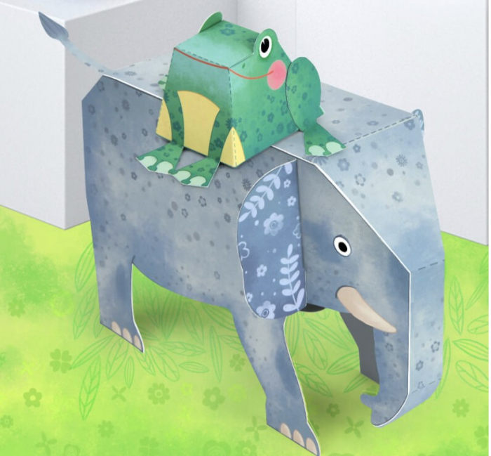 Joc de creatie Origami cu 10 animale [11]