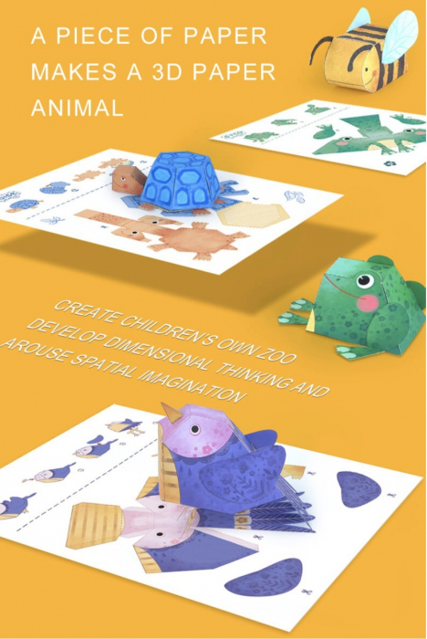 Joc de creatie Origami cu 10 animale [5]