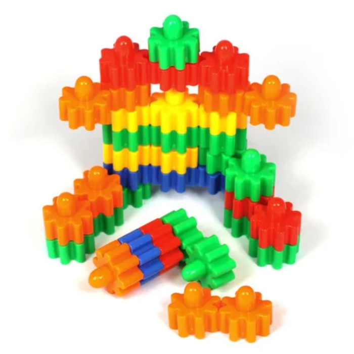 Set 44 Piese Constructie Angrenaje si Forme Geometrice Interconectate [2]