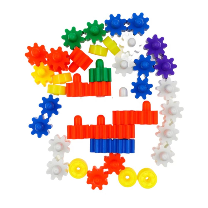 Set 44 Piese Constructie Angrenaje si Forme Geometrice Interconectate [3]