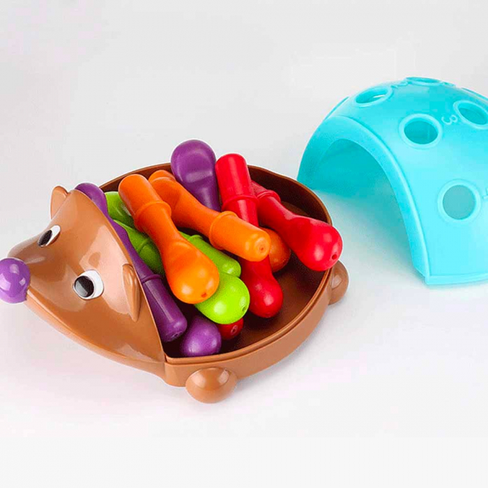 Joc de motricitate si sortare culori Ariciul Spike pentru copii 18 luni+ [4]