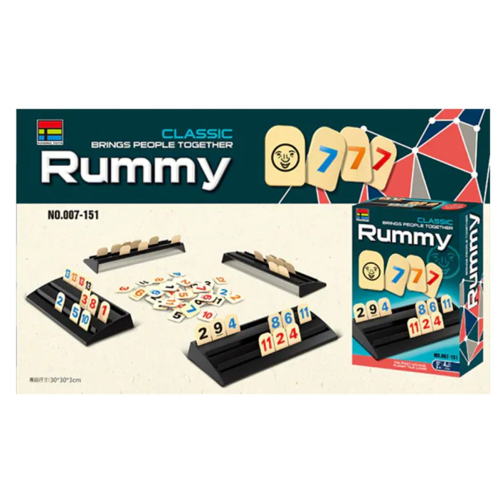 Joc de Rummy Rapid Compact cu Piese din Plastic ABS [3]