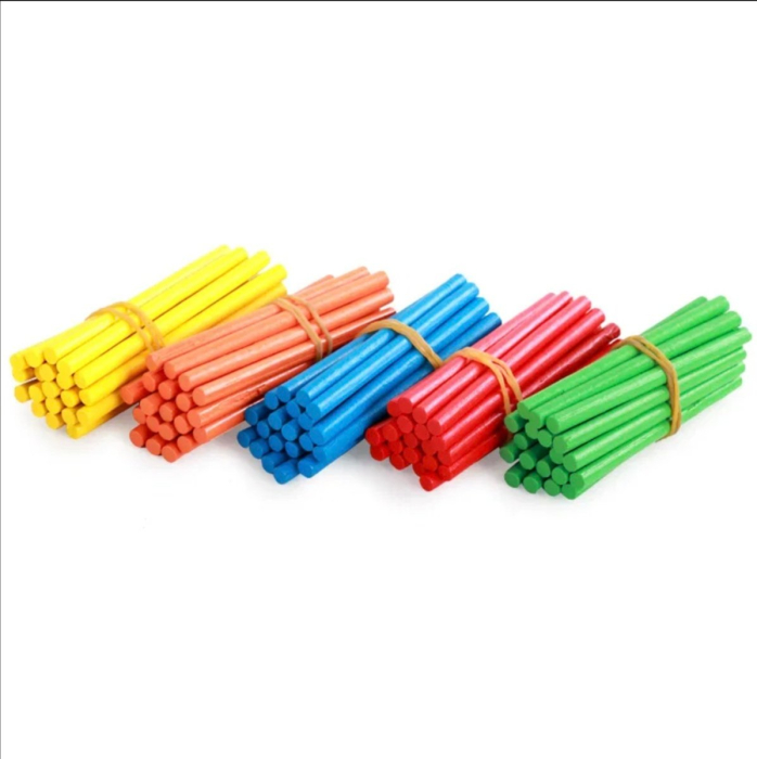 Joc Didactic Set 100 de Betisoare cu Cifre Incluse, din Lemn [3]