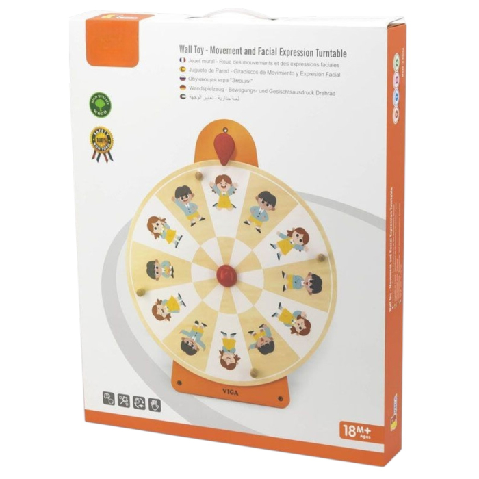 Joc Educational Montessori din Lemn Viga - Recunoaste Emotia [5]