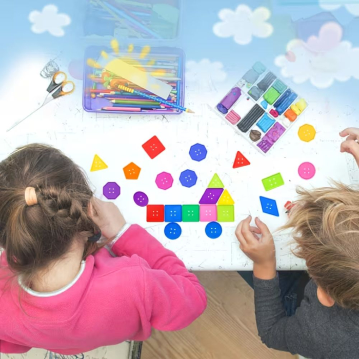Joc Educativ de Snuruit Nasturi Geometrici Sortator [4]