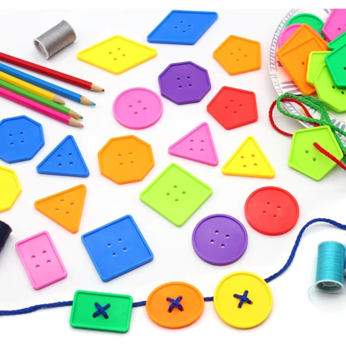 Joc Educativ de Snuruit Nasturi Geometrici Sortator [3]