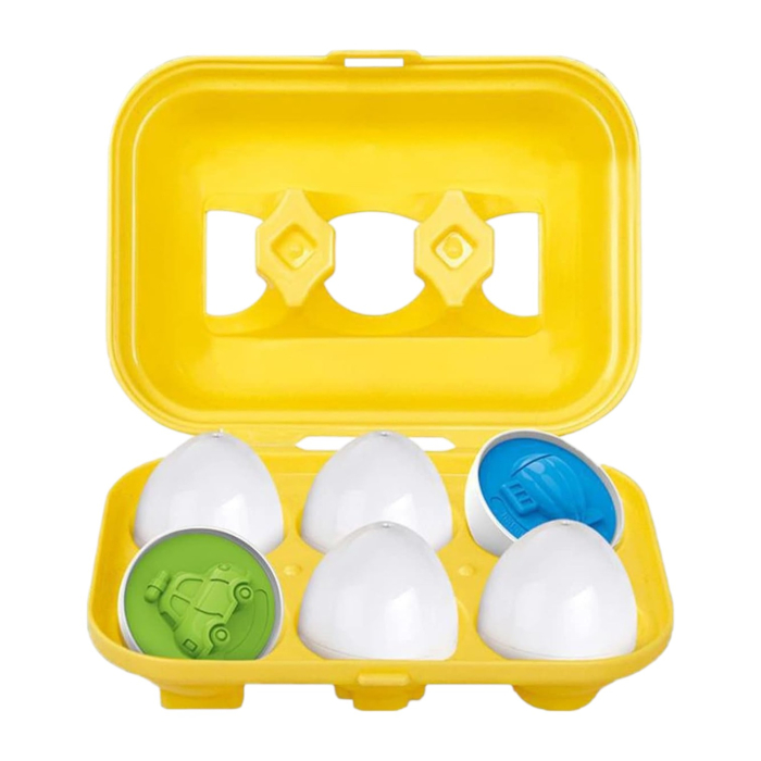 Joc educativ Set 6 oua de potrivit cu Vehicule [6]
