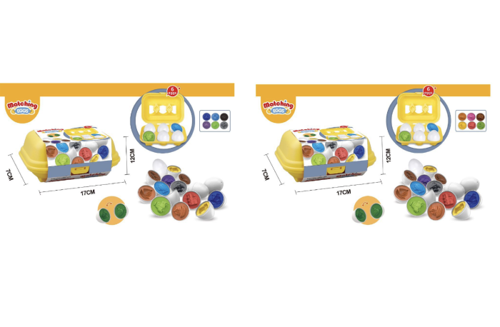 Joc educativ Set 6 oua de potrivit cu Vehicule [9]