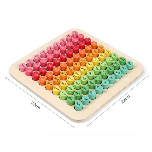 Joc educativ Tabla Inmultirii Round 3D, Din Lemn [4]