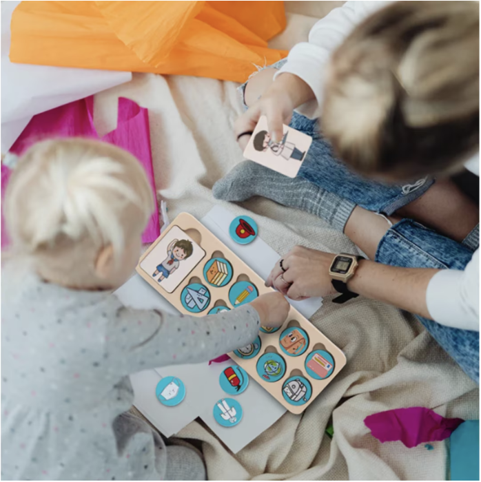 Joc educativ tip Puzzle din lemn – Asociaza meseria cu obiectele [5]