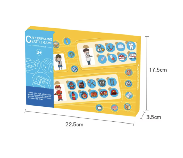 Joc educativ tip Puzzle din lemn – Asociaza meseria cu obiectele [2]