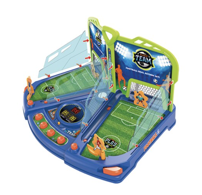 Joc Electronic Fotbal De Masa Portari Mobili Scor Digital Lumini Sunete 48x34 cm 3 Ani [4]