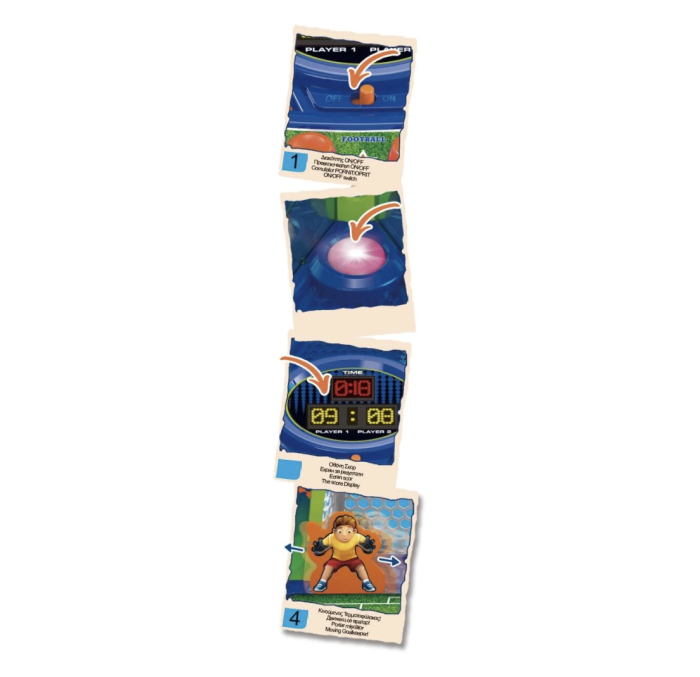 Joc Electronic Fotbal De Masa Portari Mobili Scor Digital Lumini Sunete 48x34 cm 3 Ani [9]