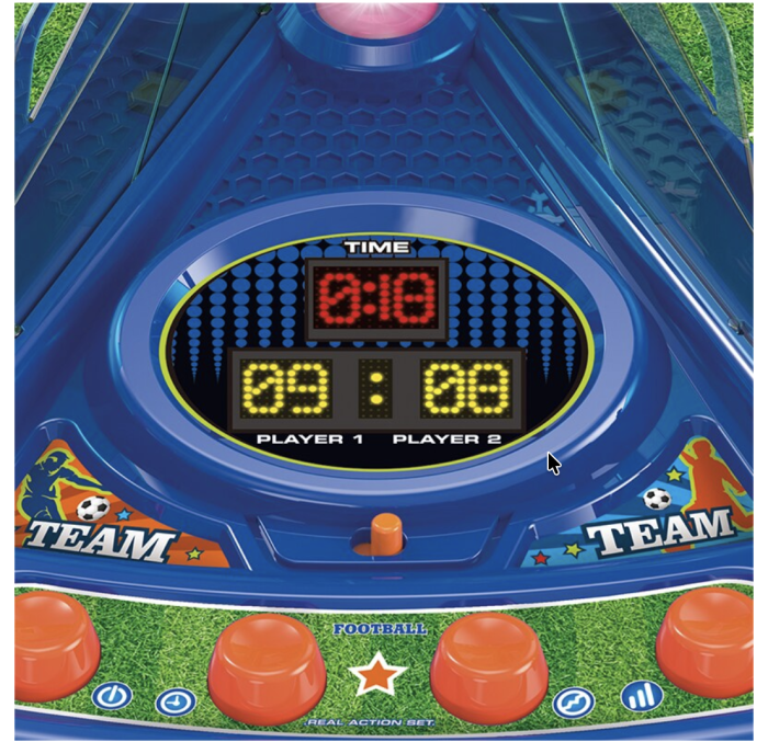 Joc Electronic Fotbal De Masa Portari Mobili Scor Digital Lumini Sunete 48x34 cm 3 Ani [7]
