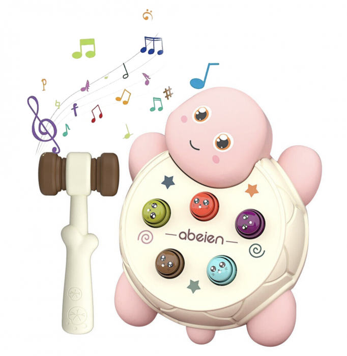 Joc interactiv de motricitate Whack-a-mole ,   Testoasa roz
