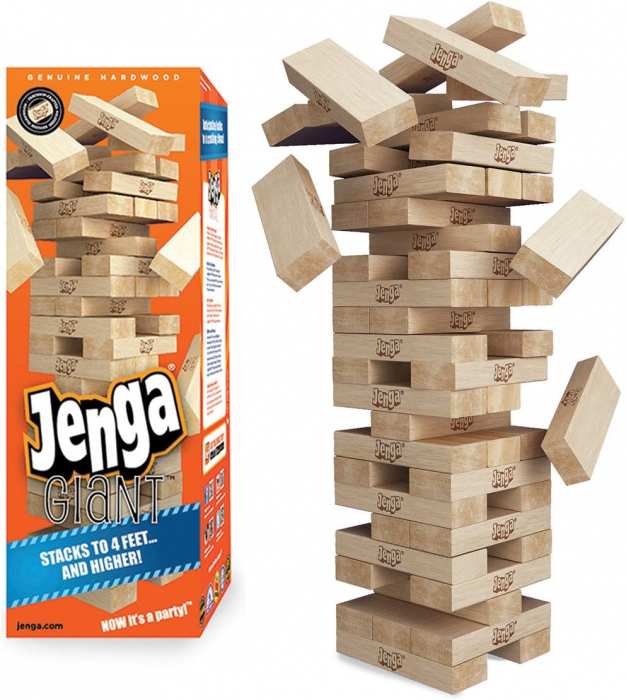 Joc Jenga Giant, 54 piese, pana la 90 cm inaltime