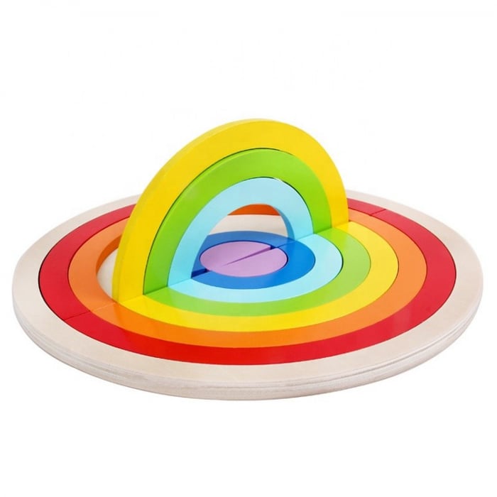 Joc lemn Montessori Curcubeu Double Rainbow [1]
