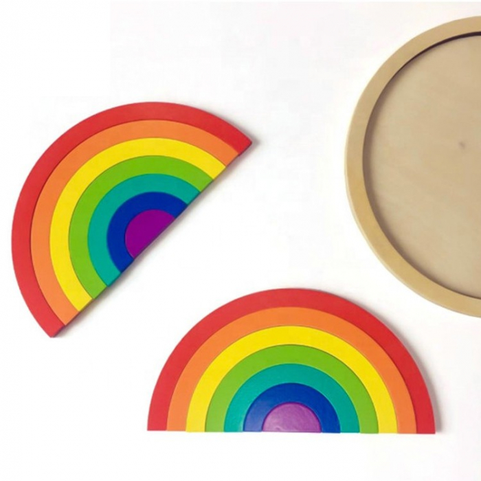 Joc lemn Montessori Curcubeu Double Rainbow [4]