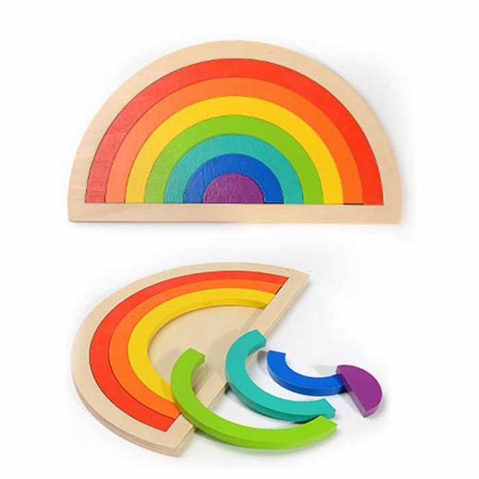 Joc lemn Montessori Curcubeu Small Rainbow 007 [1]