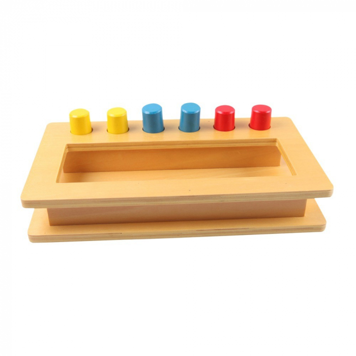 Joc lemn Montessori Cutia Jumbo de sortare Pioni [1]