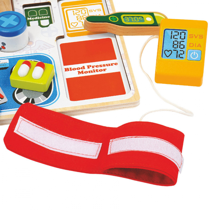 Joc lemn puzzle incastru si de sortat instrumentele de Doctor [3]