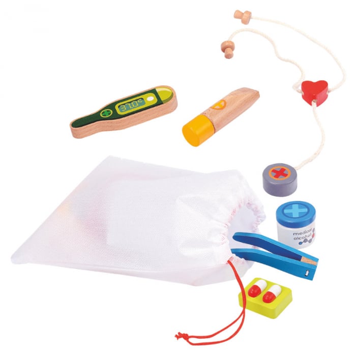 Joc lemn puzzle incastru si de sortat instrumentele de Doctor [4]