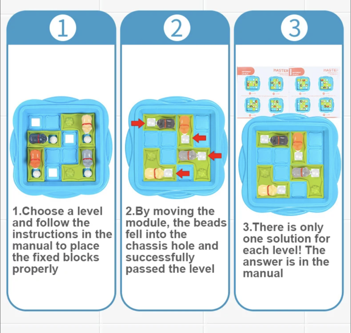 Joc logic Puppies tip slide puzzle cu catei si bile, 36 provocari, 6 ani+ [11]