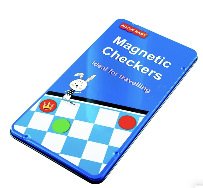 Joc de Societate Magnetic Dame pentru Copii 4 Ani+ Albastru [3]