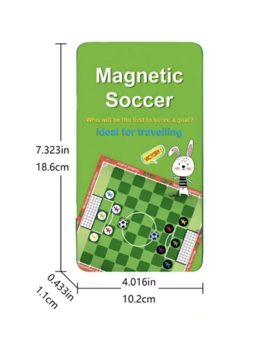 Joc de Societate Magnetic Fotbal cu Cutie Metalica pentru Copii 4 Ani+ Verde [5]