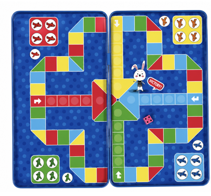 Joc de Societate Magnetic Ludo Compact pentru Calatorii [4]