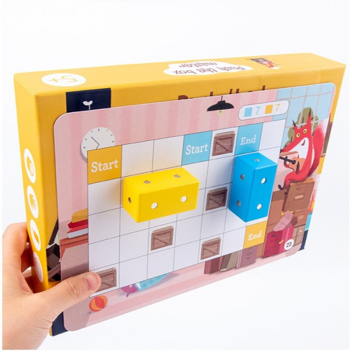 Joc magnetic Montessori de logica, Vulpea Sireata, din lemn [5]