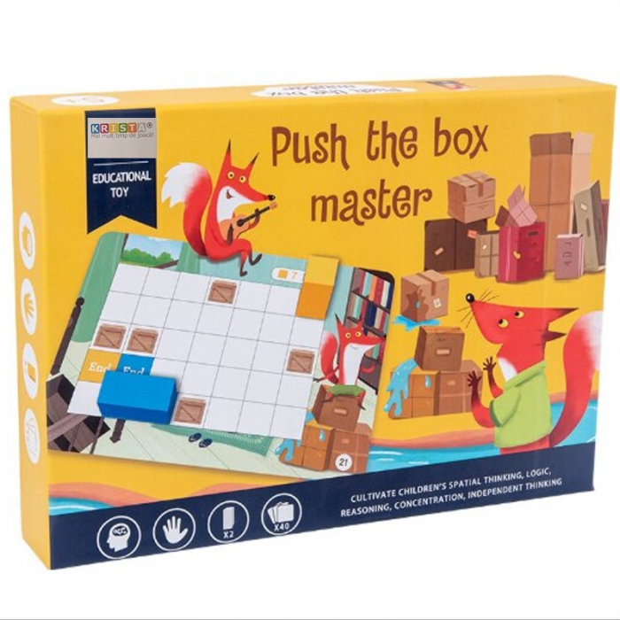 Joc magnetic Montessori de logica, Vulpea Sireata, din lemn [12]