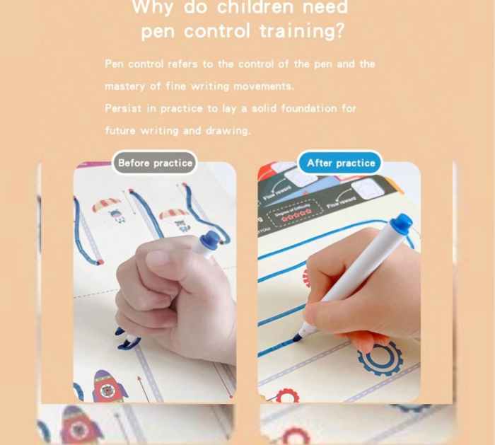 Joc Montessori – Carduri reutilizabile Scrie si sterge, Mov Animale si Imagini [4]