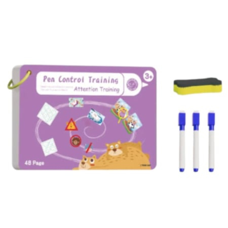 Joc Montessori – Carduri reutilizabile Scrie si sterge, Mov Animale si Imagini [7]