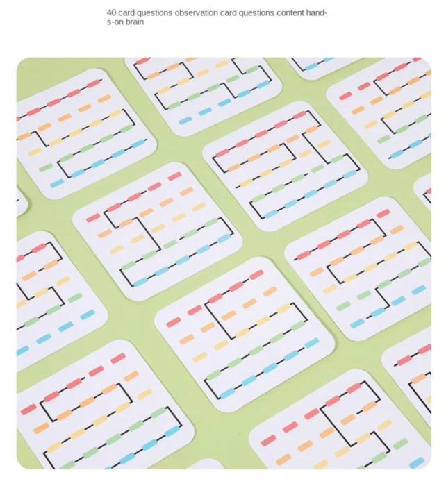 Joc Montessori de indemanare - Introdu Snurul prin Gauri [8]