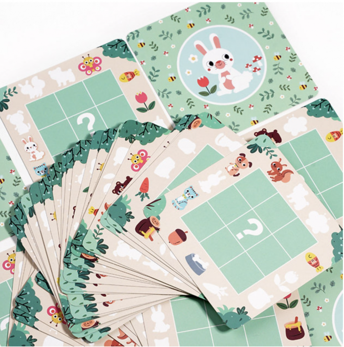 Joc Montessori de logica de tip Puzzle Gaseste Poteca, din lemn [8]