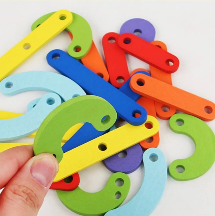 Joc Montessori Geoboard - Creative Board, din lemn [9]