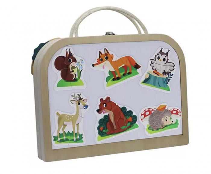 Joc Montessori Placa Busy Board Trafic, dubla, cu 8 activitati, din lemn [5]