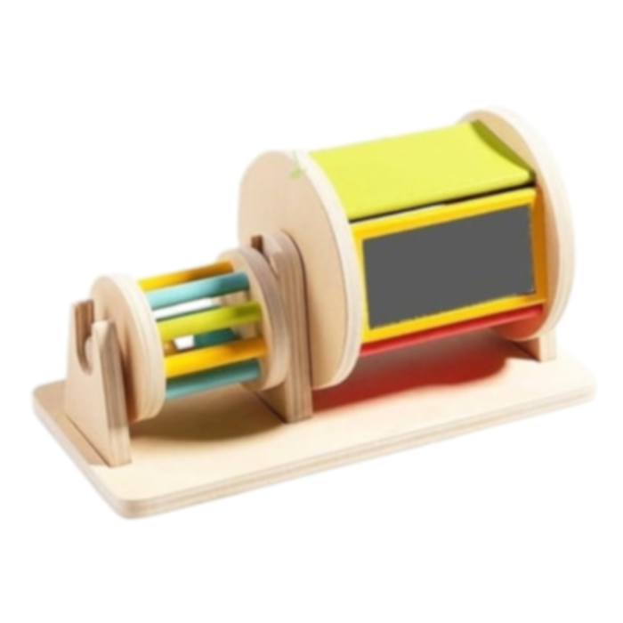 Joc Montessori, Tambur cu Bile, din lemn, 6 luni+ [10]