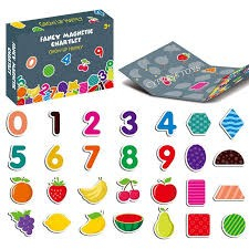 Joc Puzzle magnetic cifre si fructe Fancy Chartlet [6]