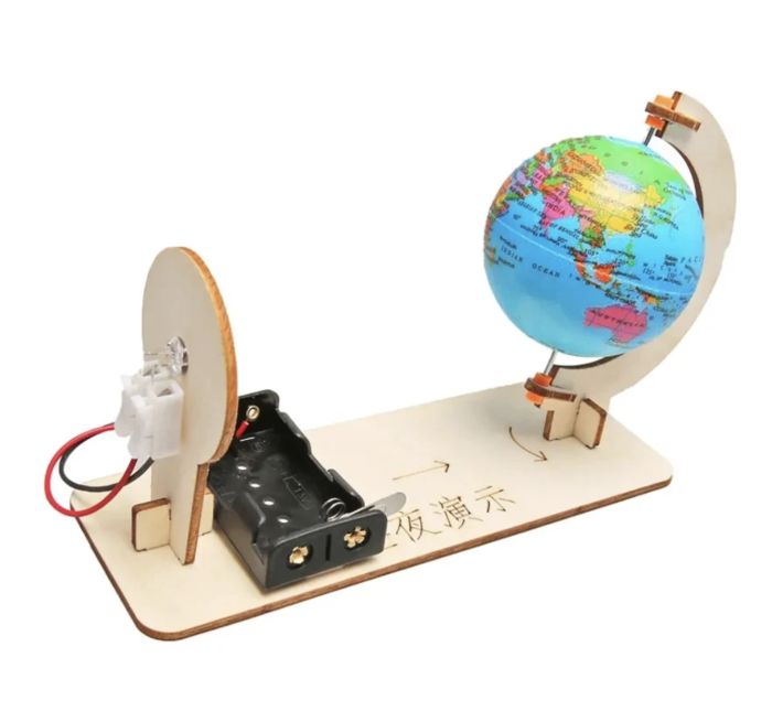 Joc STEM educativ DIY rotatia Pamantului zi si noapte pentru copii 8 ani+ [4]
