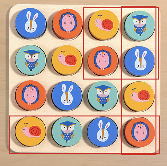 Joc Sudoku cu Animale si numere, din lemn [3]