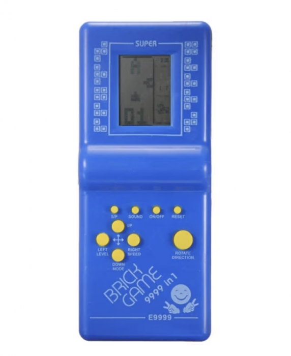 Joc Tetris Electric , Consola portabila cu ecran LCD, albastru